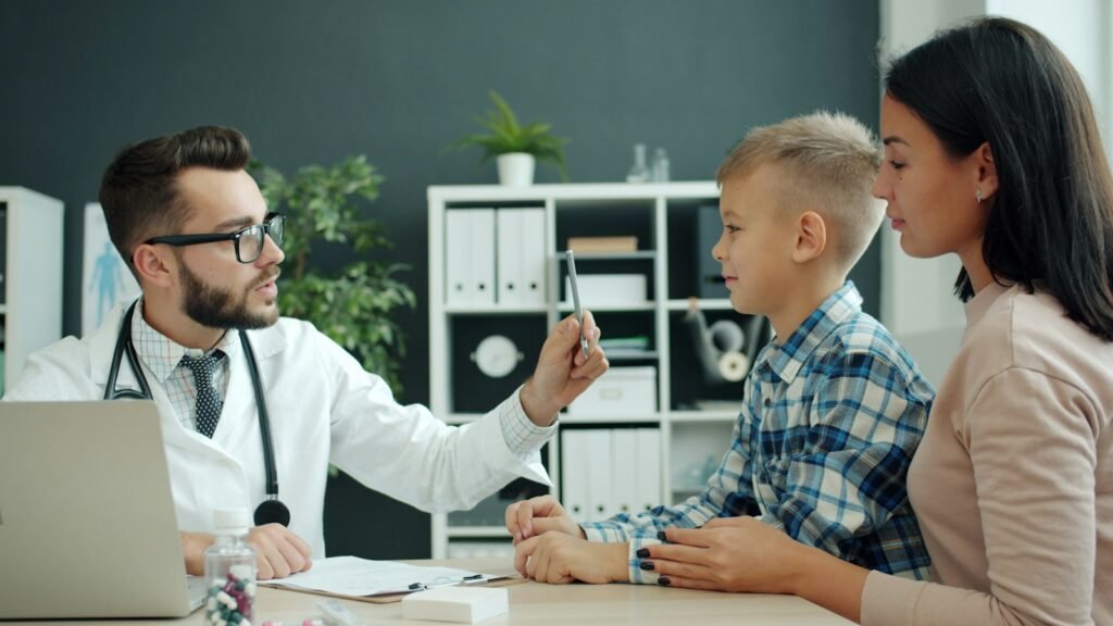 Pediatric consultation stock photograph by Vitaly Gariev on Unsplash